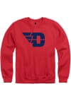 Main image for Rally Dayton Flyers Mens Red Fleece Team Logo Long Sleeve Crew Sweatshirt