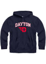 Dayton Flyers Rally Fleece Arch Mascot Hooded Sweatshirt - Navy Blue
