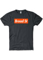 Philadelphia Black Broad St Boxy Slub Short Sleeve T-Shirt