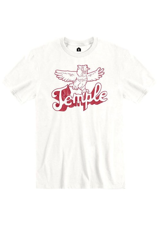 Rally Temple Owls White Vault Temple Short Sleeve Fashion T Shirt