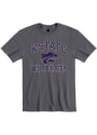 K-State Wildcats Rally Number One Distressed Fashion T Shirt - Charcoal