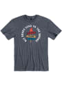 Hopping Gnome Brewing Heather Navy All Roads Short Sleeve T-Shirt