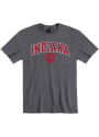 Indiana Hoosiers Arch Mascot T Shirt - Charcoal