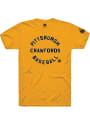 Pittsburgh Crawfords Rally Circle Arch Fashion T Shirt - Gold