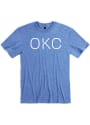 Oklahoma City Rally Disconnected Fashion T Shirt - Blue