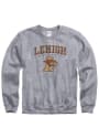 Lehigh University Distressed Crew Sweatshirt - Grey