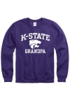 Main image for K-State Wildcats Mens Purple Grandpa Number One Long Sleeve Crew Sweatshirt