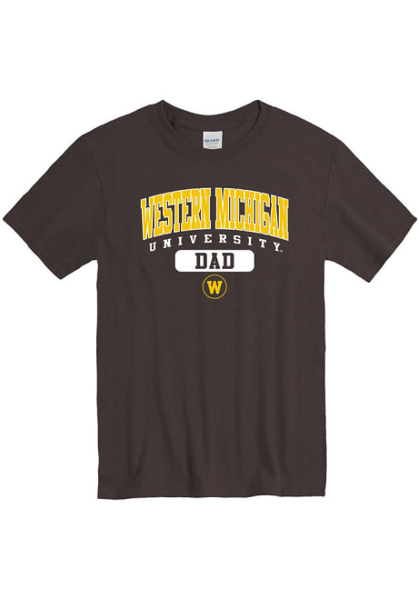 Western Michigan Broncos Dad Pill Short Sleeve T Shirt - Brown