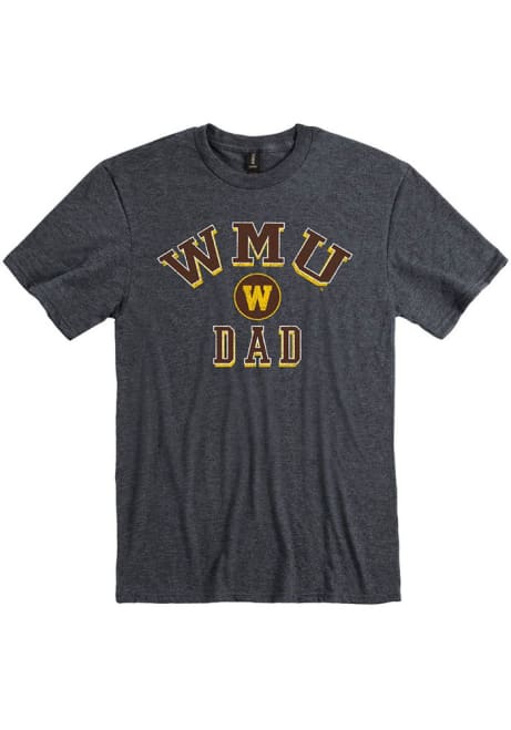 Western Michigan Broncos Dad Number One Short Sleeve T Shirt - Charcoal