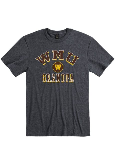 Western Michigan Broncos Grandpa Number One Short Sleeve T Shirt - Charcoal