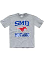 SMU Mustangs Youth No 1 T-Shirt - Grey