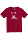 Temple Owls Big Logo T Shirt - Cardinal