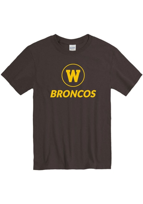 Western Michigan Broncos Big Logo Short Sleeve T Shirt - Brown