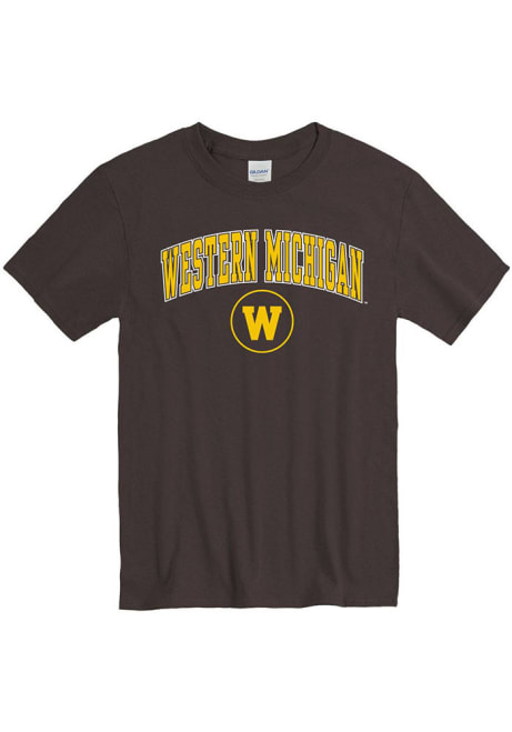 Western Michigan Broncos Arch Mascot Short Sleeve T Shirt - Brown