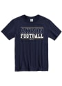Akron Zips Football T Shirt - Navy Blue