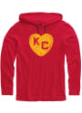 Kansas City Monarchs Rally Heart Hooded Sweatshirt - Red