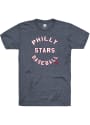 Philadelphia Stars Rally Circle Arch Fashion T Shirt - Navy Blue