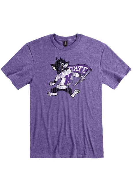 K-State Wildcats Willie Logo Short Sleeve T Shirt - Purple