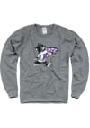 Main image for K-State Wildcats Mens Graphite French Terry Long Sleeve Crew Sweatshirt