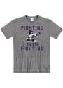 K-State Wildcats Fighting Ever Fighting Fashion T Shirt - Grey