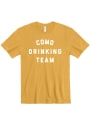 Columbia Drinking Team Fashion T Shirt - Mustard Yellow
