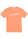 Cleveland RH Script Fashion T Shirt - Orange