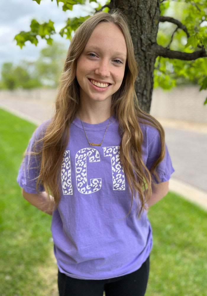 Wichita Womens VIOLET Cheetah Infill T-Shirt - 22786550 Wichita Womens VIOLET Cheetah Infill T-Shirt - 22786550