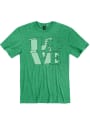 Philadelphia Heather Green LOVE Shamrock Short Sleeve T-Shirt