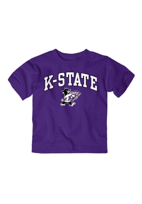 Toddler Purple K-State Wildcats Midsize Arch Short Sleeve T-Shirt