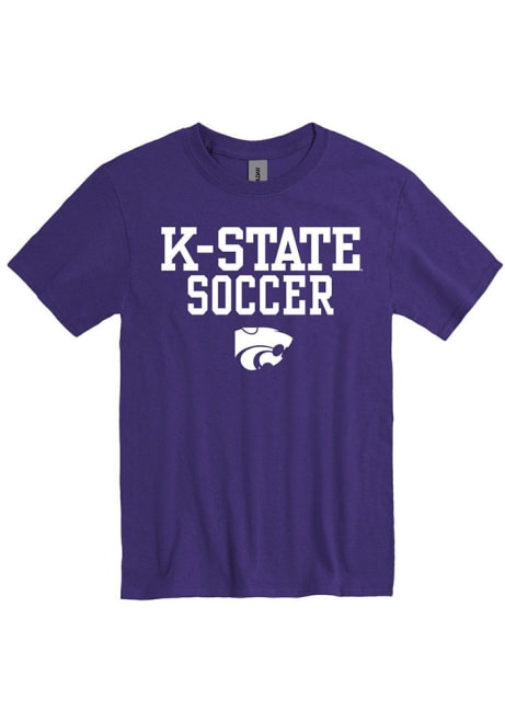 K-State Wildcats Soccer Short Sleeve T Shirt - Purple
