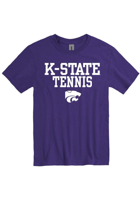 K-State Wildcats Tennis Short Sleeve T Shirt - Purple