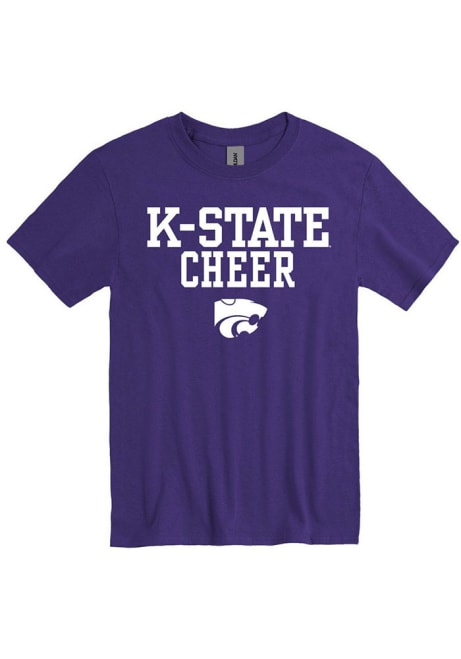 K-State Wildcats Cheer Short Sleeve T Shirt - Purple