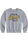 Main image for Girls Grey Iowa Hawkeyes Heart Long Sleeve Crew Sweatshirt