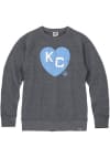Main image for Rally Kansas City Monarchs Mens Navy Blue Heart KC Long Sleeve Fashion Sweatshirt