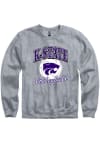 Main image for Rally K-State Wildcats Mens Grey Volleyball Number One Long Sleeve Crew Sweatshirt