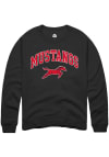 Main image for Rally St Joe Mustangs Mens Black Arch Mascot Logo Long Sleeve Crew Sweatshirt