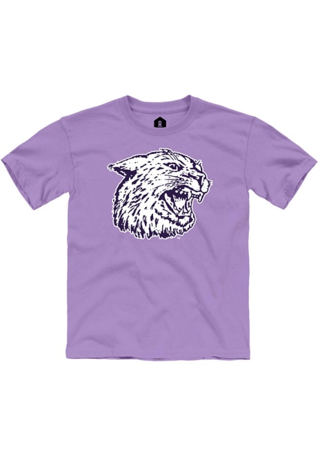 Youth K-State Wildcats Purple Rally Ratty Cat Short Sleeve T-Shirt