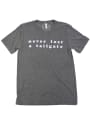 Womens Grey Never Lost Tailgate Short Sleeve T Shirt