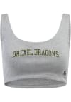 Main image for Womens Drexel Dragons Grey Hype and Vice Scoop Crop Bra Tank Top