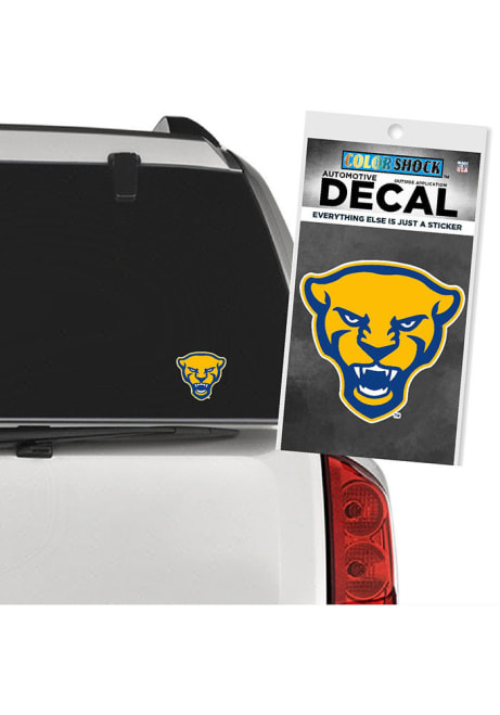 Yellow Pitt Panthers Mascot Decal