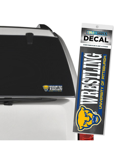 Yellow Pitt Panthers Wrestling Decal