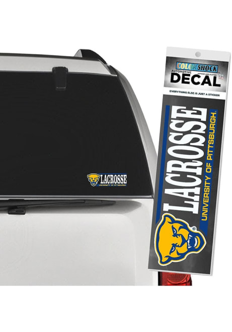 Yellow Pitt Panthers Lacrosse Decal