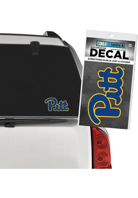 Yellow Pitt Panthers Wordmark Decal