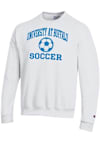 Main image for Mens Buffalo Bulls White Champion Soccer Powerblend Crew Sweatshirt