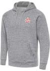 Main image for Mens Indiana Hoosiers Grey Antigua 2025 CFP National Champions Victory Hooded Sweatshirt