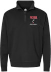 Main image for Landon Fickell Mens Rally Black Cincinnati Bearcats NIL Embroidered Qtr Zip Pullover