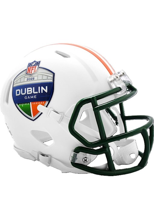 NFL Gear White 2025 Dublin Game Speed Mini Helmet 2389909
