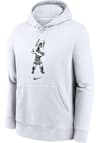 Main image for Mens Michigan State Spartans White Nike Sparty Playing Baseball Hooded Sweatshirt