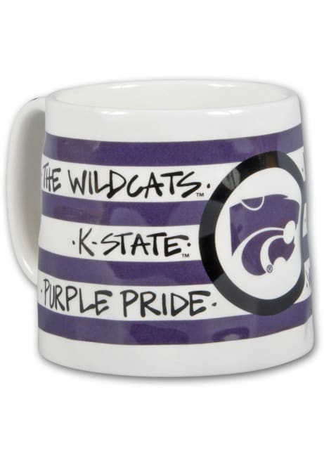 Purple K-State Wildcats 16oz Stripe Mug