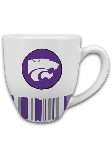 Purple K-State Wildcats 16oz Heart Mug